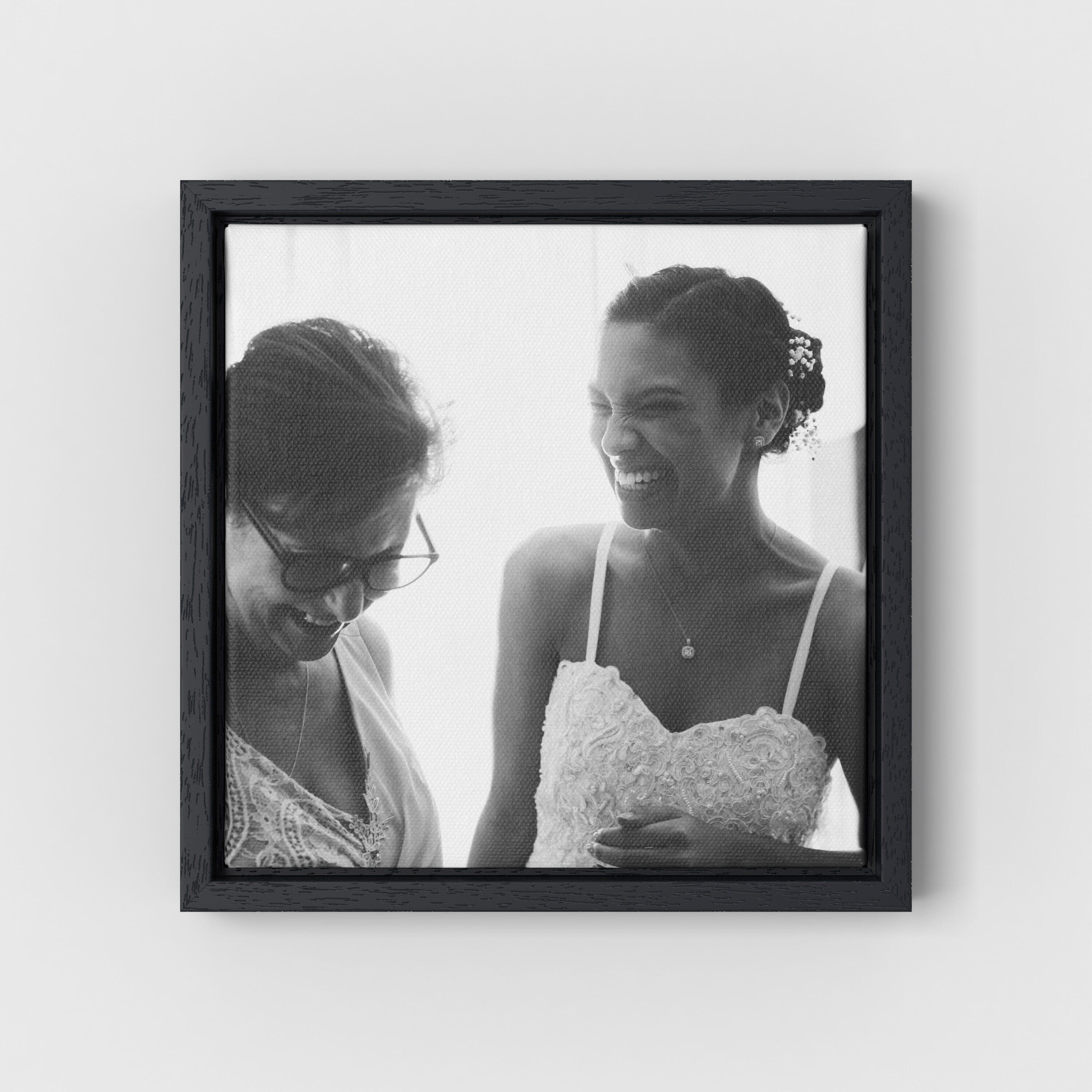 Foto op canvas met lijst